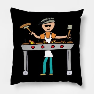 Barbecue Grillmaster BBQ Pillow