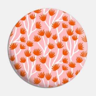 Pink Wildflowers Pin