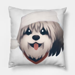 Cute Havanese Drawing Pillow