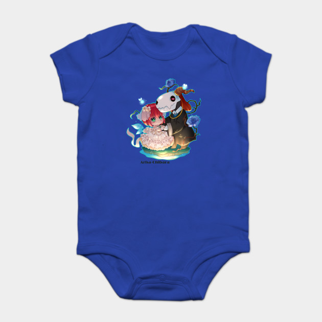 Chise And Elias Fairy Wedding Ancient Magus Bride Baby Kurzarmbody Teepublic De