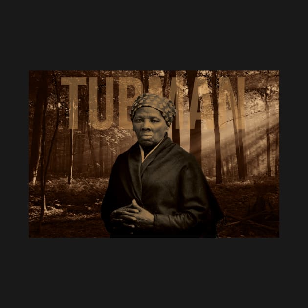 Famous Black History Women | Harriet Tubman Poster with Background by Panafrican Studies Group