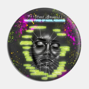 Neon Face Piercing Chart Pin