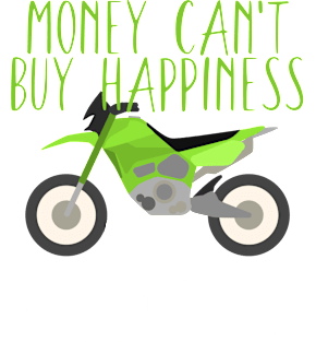 Motocross money happy bike Magnet