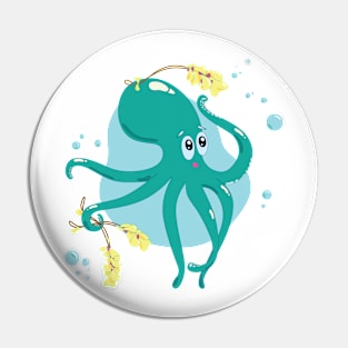 Cute octopus Pin