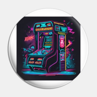 Retro Gamer Arcade  T-Shirt Pin