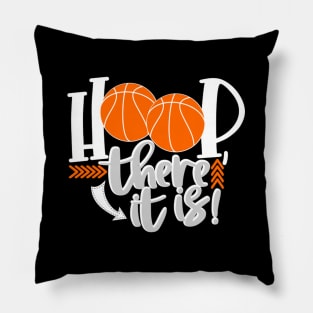 Hoop There It Is Basketball Pillow