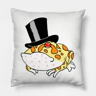 Top Hat Albino Pacman Frog Pillow