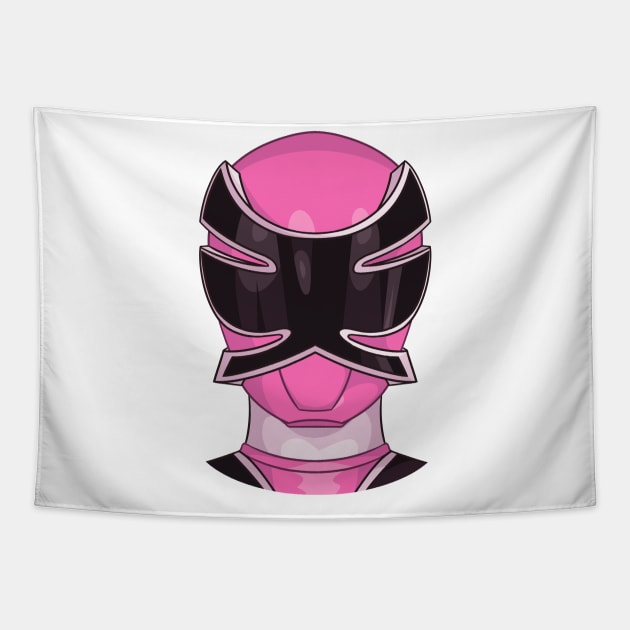 Pink Samurai Ranger Tapestry by goretb