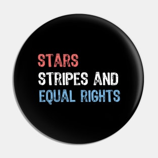 Stars Stripes And Equal Rights Pin