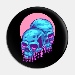 Bubblegum Skulls Pin