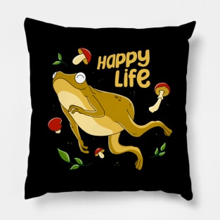 Frog Happy Life Pillow