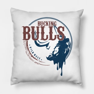 Bucking Bulls Pillow