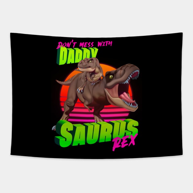 Daddysaurus Rex Tapestry by Ildegran-tees