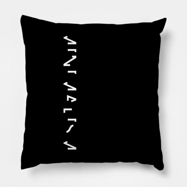 MINIMALISM VERTICAL Pillow by NoirPineapple