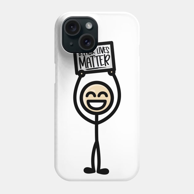 Stick Guy 2 - Black Lives Matter Phone Case by hoddynoddy