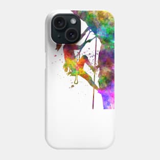 Climber in watercolor Phone Case