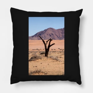 One tree in the desert. Pillow