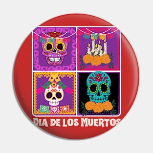 Dia de los Muertos , day of deads ,Design2 Pin