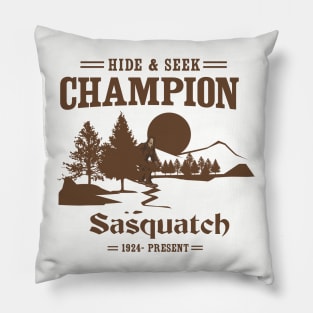 Sasquatch. Hide and Seek Champion Pillow