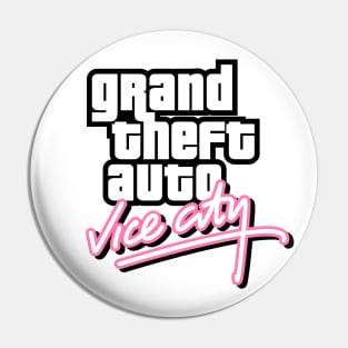 GTA Vice City Logo Pin