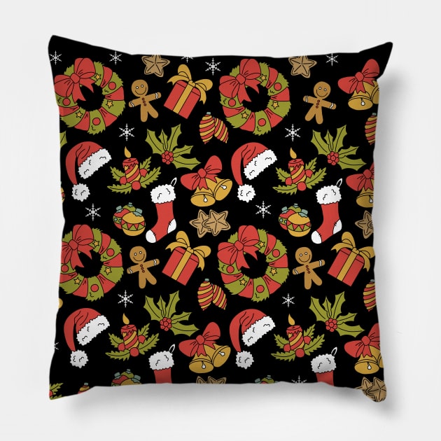 Christmas pattern Pillow by valentinahramov