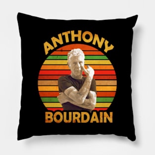 Anthony Bourdain//Retro Vintage Pillow