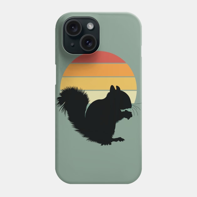 Squirrel Retro Vintage Phone Case by Tesszero