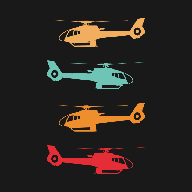 Retro Aeroplane Helicopter Lovers Pilot Aviation by Crazyshirtgifts