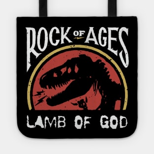 lamb rock of ages Tote