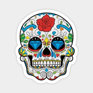 Diamond Calavera Magnet