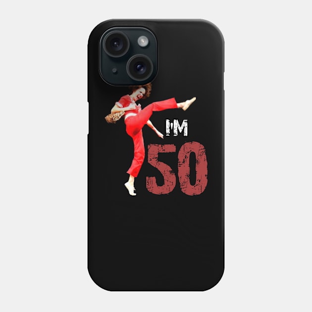 sally omalley - i'm 50 Phone Case by himmih chromatic art