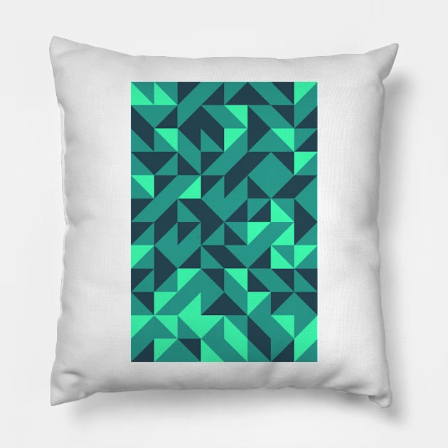 Wonderful Geometric Pattern - Triangle #6 Pillow by Trendy-Now