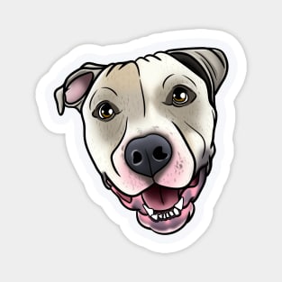 Smiling Pitbull Magnet