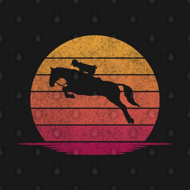 Awesome Funny Horseback riding Gift - Hobby Silhouette Sunset Design by mahmuq