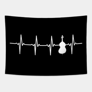 Cello Heartbeat Gift For Cellists Tapestry