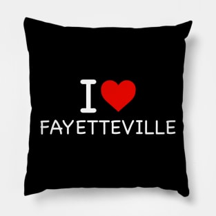 Fayetteville - I Love Icon Pillow