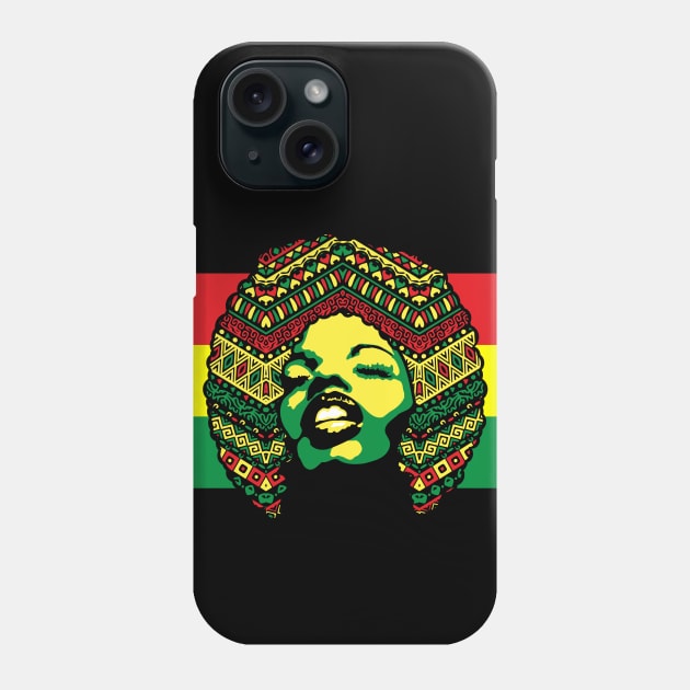 Mama Africa face Phone Case by opippi