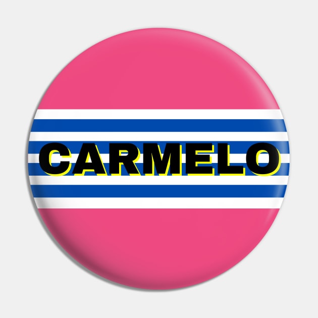 Carmelo City in Uruguay Flag Stripes Pin by aybe7elf