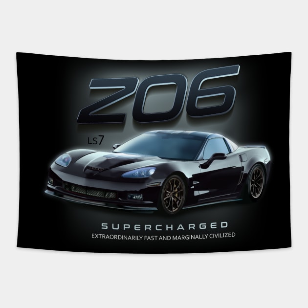 Corvette z06 Tapestry by hardtbonez