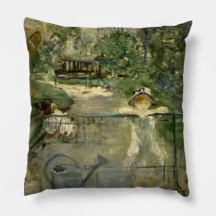 The Basket Chair by Berthe Morisot Pillow