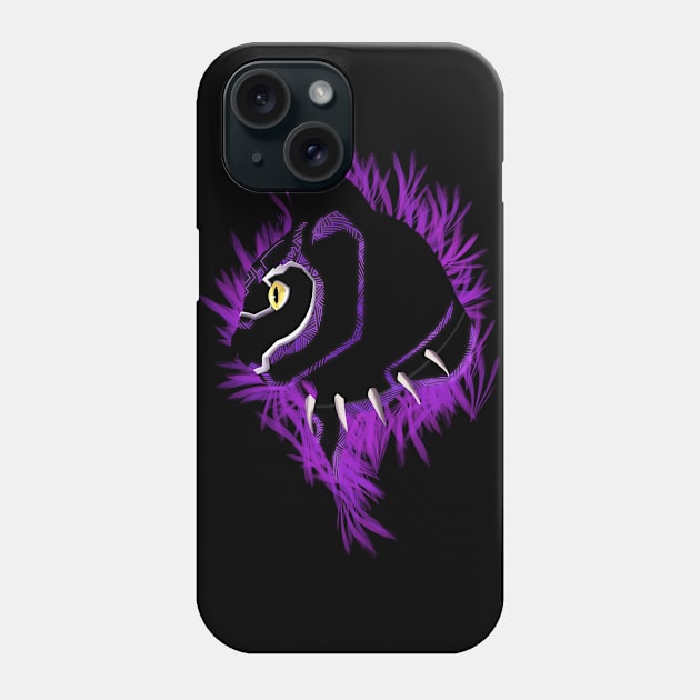 Black Panther cat Phone Case by quenguyen