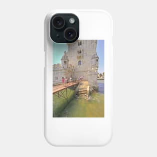 torre de Belém greens. Belém tower Phone Case