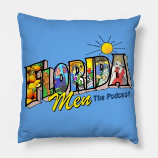 Florida Men Podcast Logo Pillow