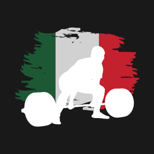 Italian Flag Deadlift - Powerlifting T-Shirt