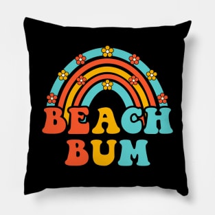 Beach Bum Summer T-Shirt Pillow