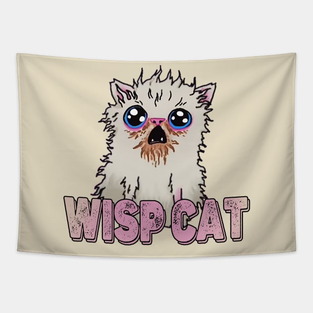 Cute And Beautiful Wisp Cat Tapestry by Pharaoh Shop