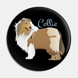 Graceful Rough Collie Pin