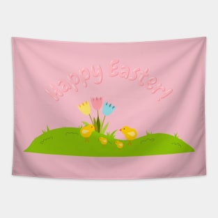 Cute little chicks Easter wishes Tapestry