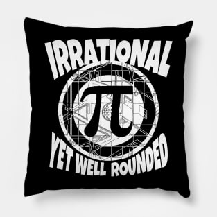 Irrational Yet Well Rounded Pi Day Symbol Pillow