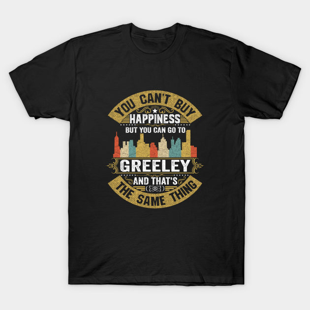 Discover Greeley City Colorado State USA Flag Native American - Greeley City - T-Shirt